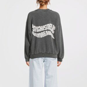Anine Bing Jaci Sweatshirt Day Dream - Washed Black